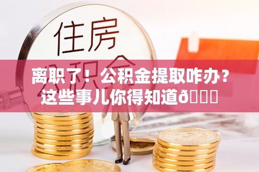 保定离职了！公积金提取咋办？这些事儿你得知道😎