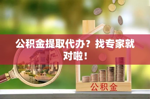 保定公积金提取代办？找专家就对啦！