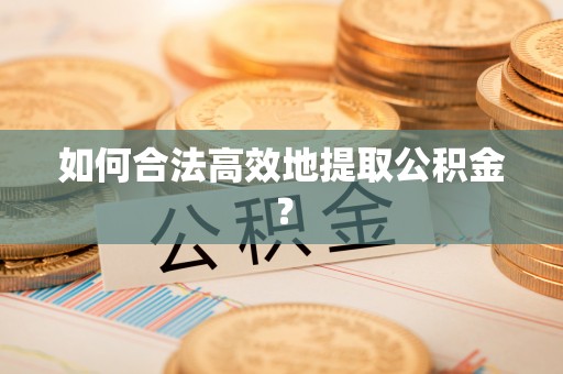 保定如何合法高效地提取公积金？