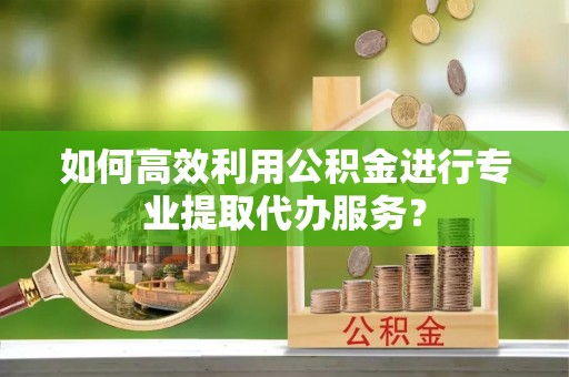 保定如何高效利用公积金进行专业提取代办服务？